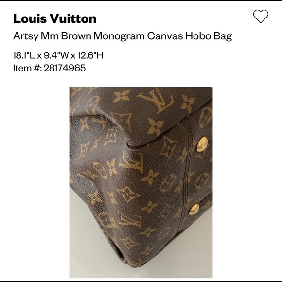 Louis Vuitton Artsy MM! Like new! Authentic with Certificate! - Picture 6 of 11